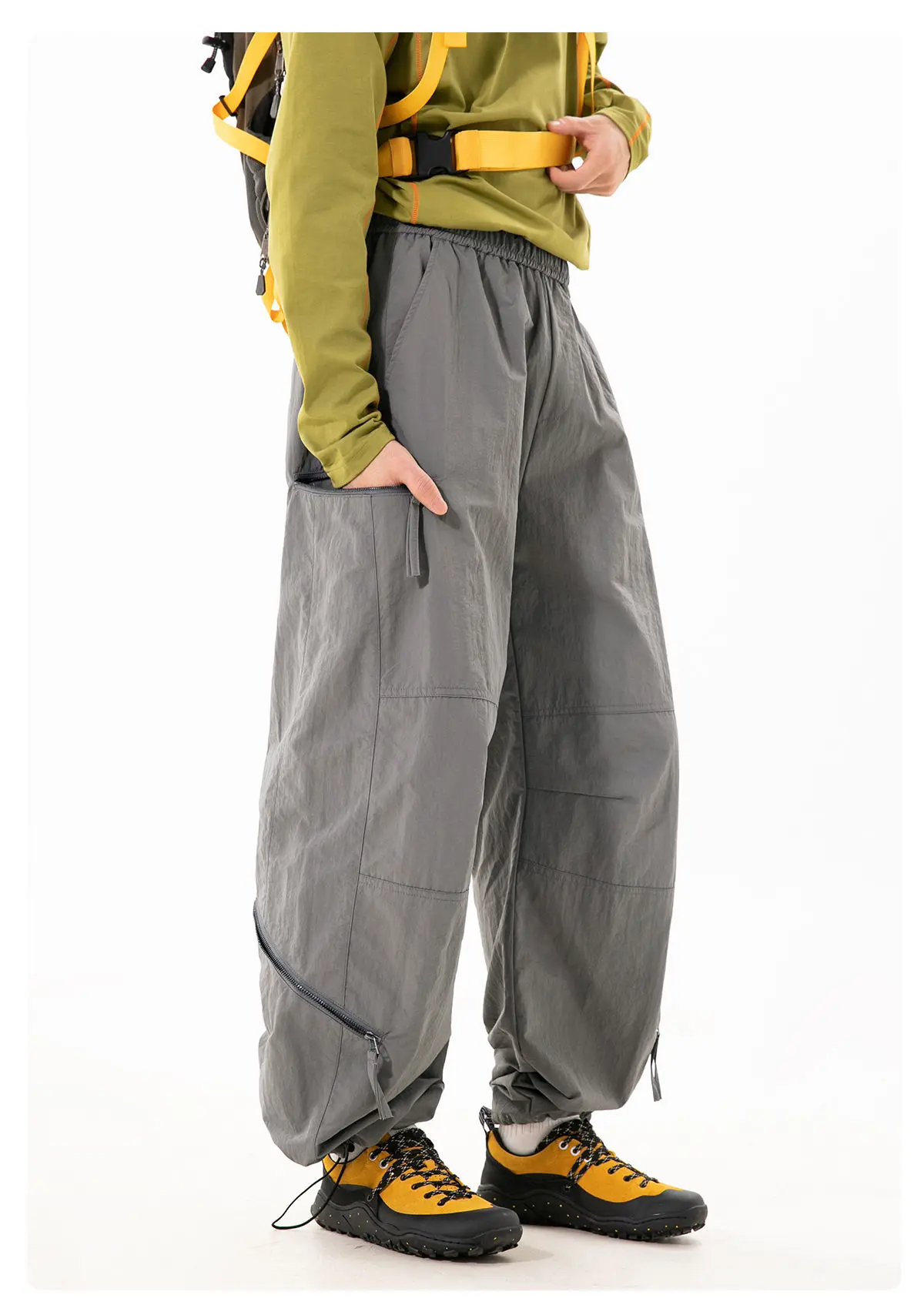 Herren Herbst Outdoor Wasserdichte Winddichte Taktische Cargohose - Locker Sitzende Sport-Freizeithose – Detail 3