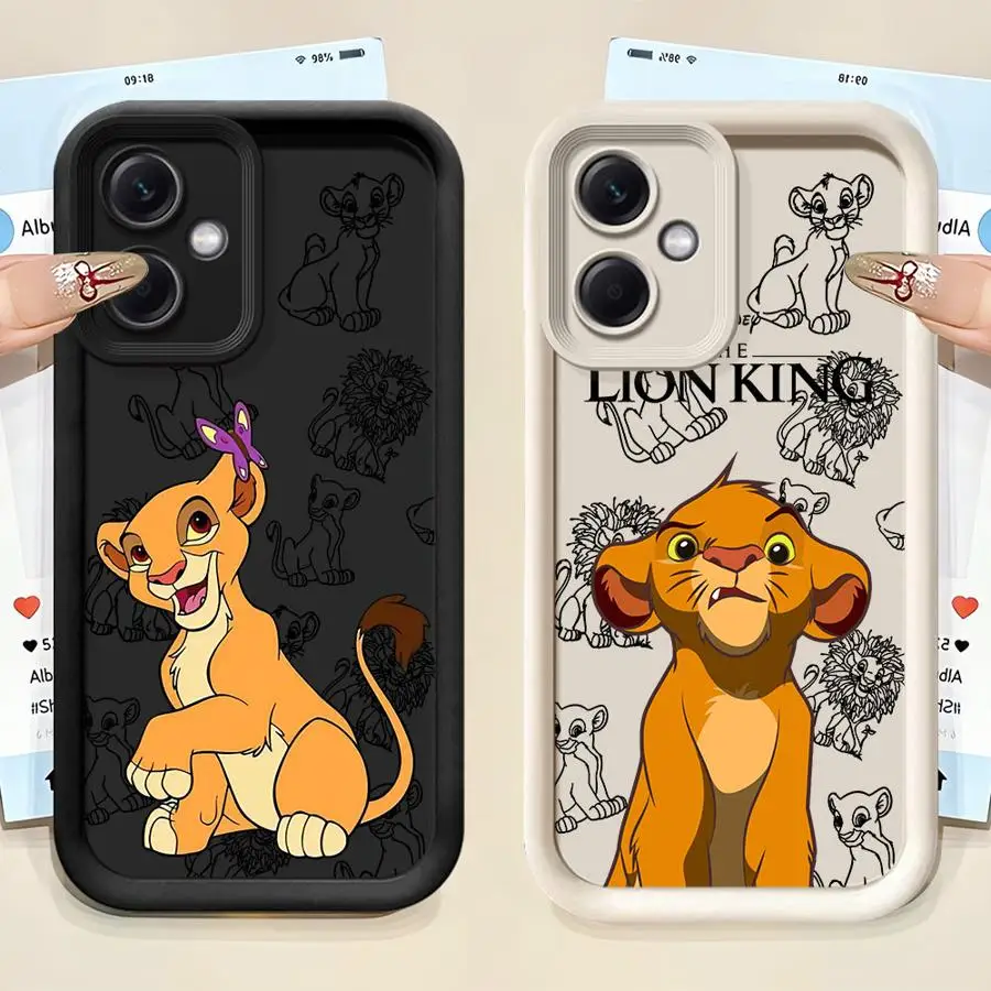 

Милый чехол Disney с изображением Короля Льва для Redmi Note 14 Pro Plus 11S 11 12S 11Pro 10S 13Pro 12 10 13 Мягкий чехол