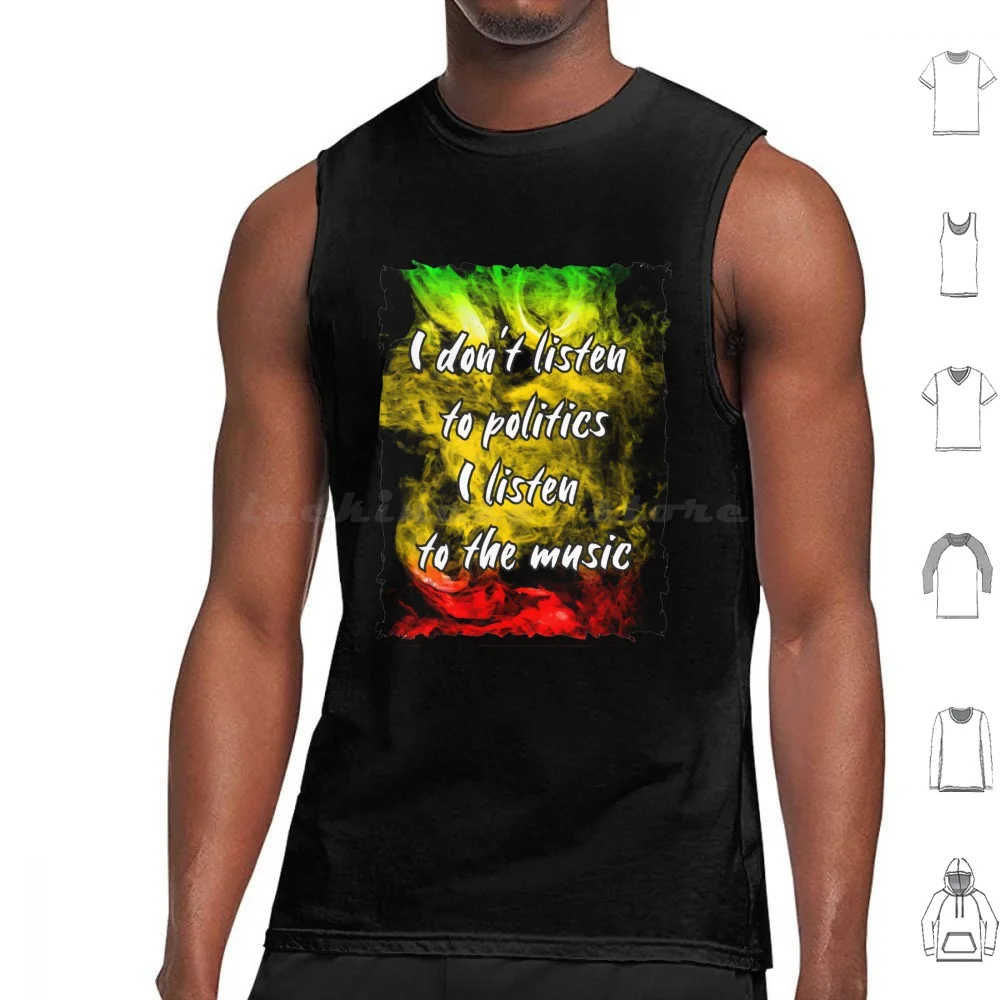 Reggae Music Tank Tops Print Cotton Reggae Music Ska Jamaica Rasta Rocksteady Dub Rastafari Jamaican