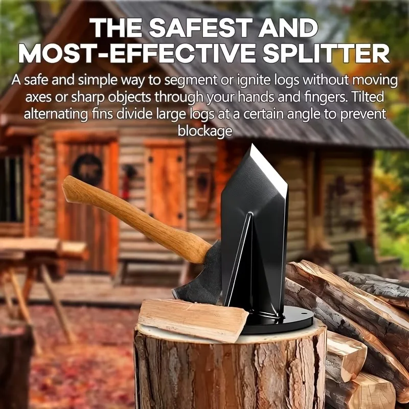 

Wood Splitter Premium Manual Log Splitter Effortless Kindling Splitter Easy Installation Wood Splitting Tool for Home