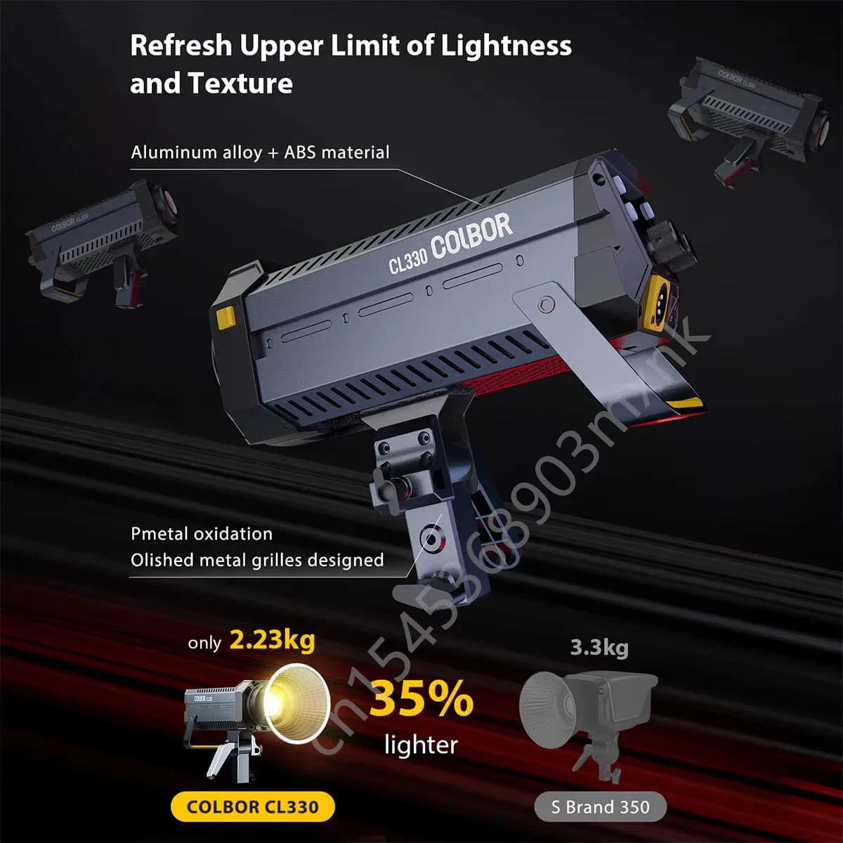 COLBOR CL330 Photo Studio Photography COB Lighting Kit Led Video Light For Camera VS Amaran 200X 200D