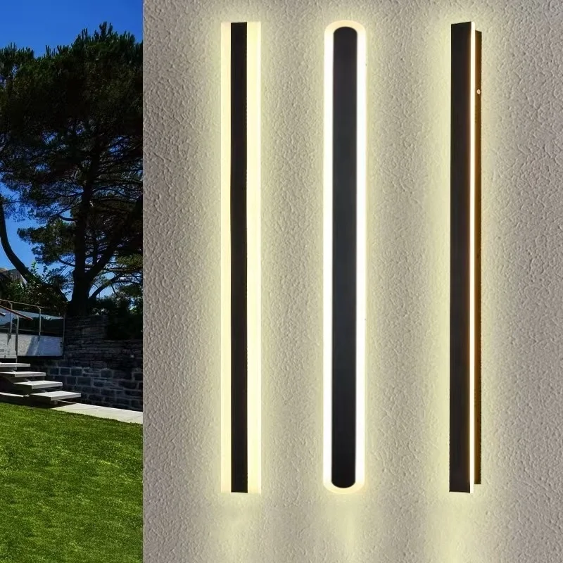 

Outdoor LED Wall Lamp Garden Porch IP65 Waterproof Wall Light Bedroom Living Room Mirror Background Wall Indoor Decor Fixture