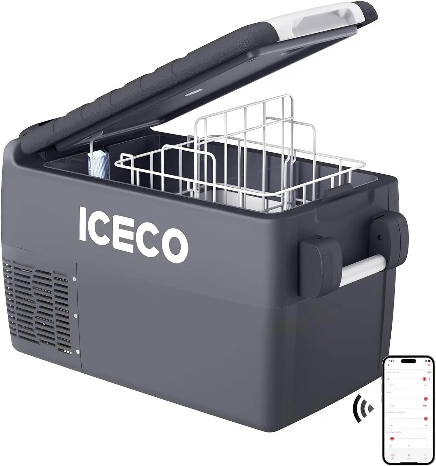 

JP30 Portable Refrigerator Fridge Freezer, 30 Liters Car Refrigerator WIFI APP Control,