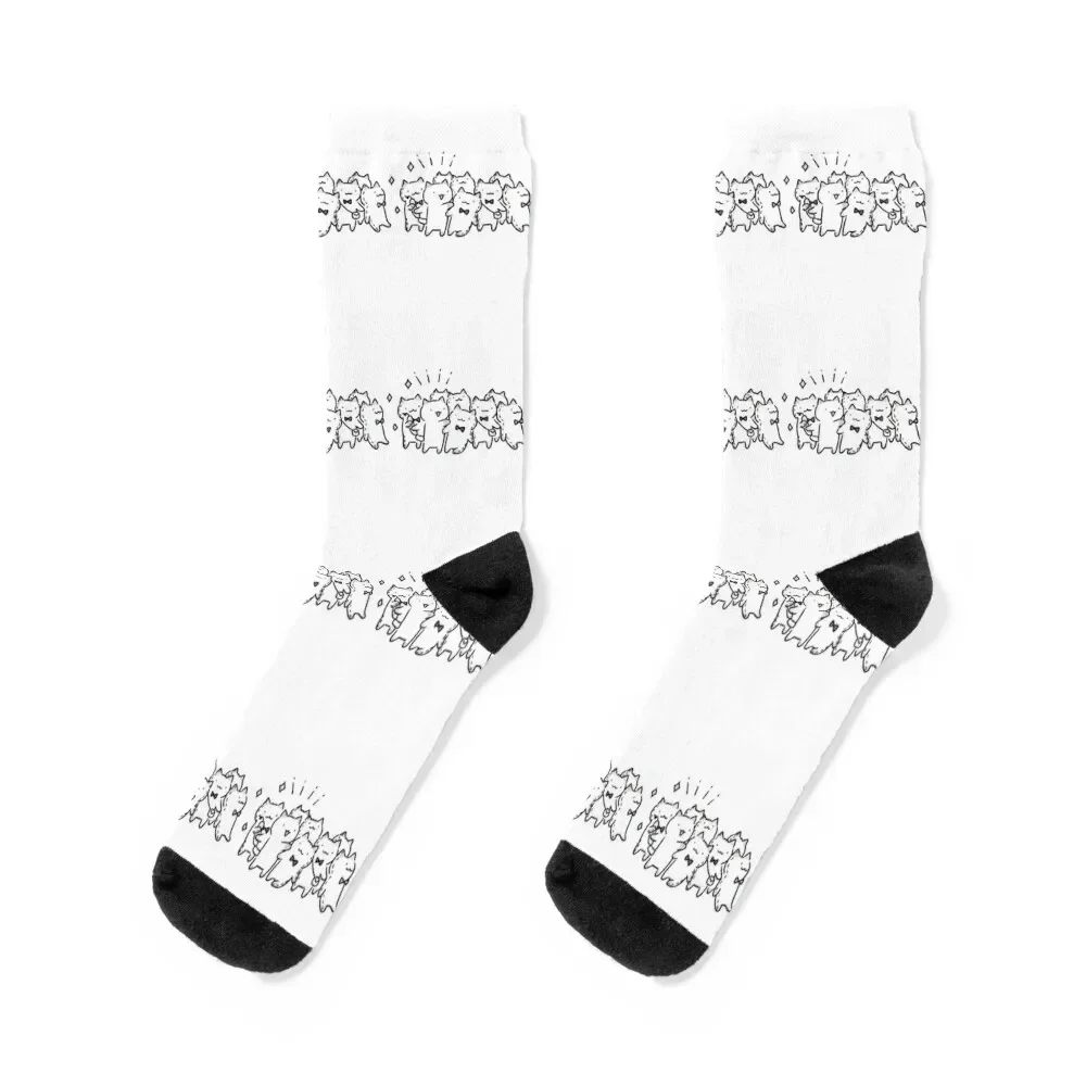 

Kyuu-Chan Plushies [Fushigi Neko no Kyuu-chan] Socks luxe warm winter New year's anti-slip Socks For Men Women's