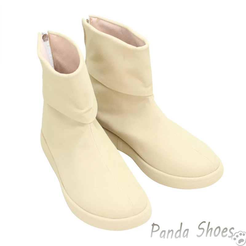 Anime Usopp Cosplay Shoes Anime Game Cos White Boots Usopp Cosplay Costume Prop Shoes for Con Halloween Party