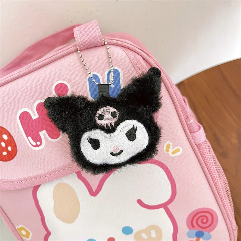 Sanrio Hallo Kitty Zeug Plüsch Schlüssel bund meine Melodie Kuromi Cinna moroll Anime Zubehör niedlichen Geldbörse Anhänger Mädchen Anhänger