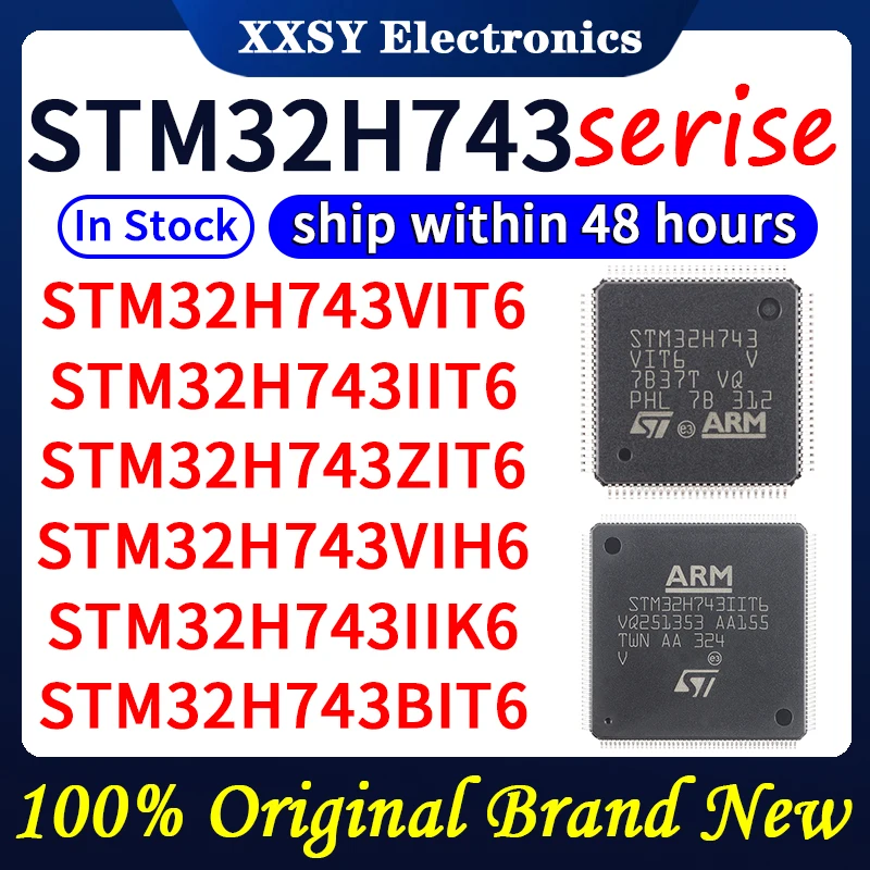 STM32H743VIT6 STM32H743IIT6 STM32H743ZIT6 STM32H743VIH6 STM32H743IIK6 STM32H743BIT6 STM32H743XIH6 alta calidad STM32H743VGT6 nuevo