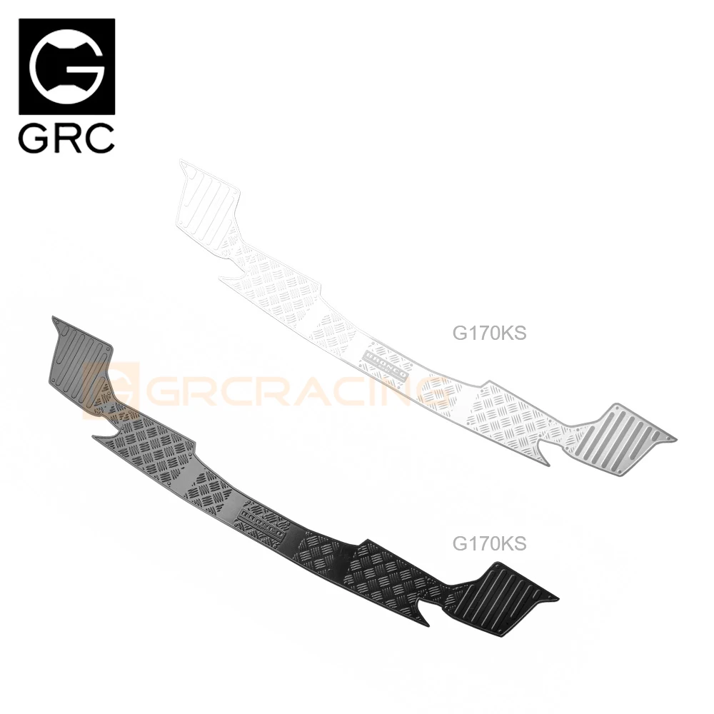 Rear Bumper Anti Slide Decorative Sheet/stainless Steel Car Shell Metal Protective Sheet For 1/10 Traxxas Trx-4 Bronco Trx4