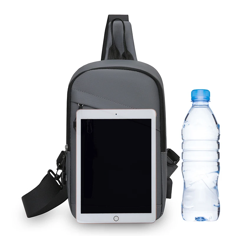 Bolso táctico de pecho USB bandolera para escalada, senderismo