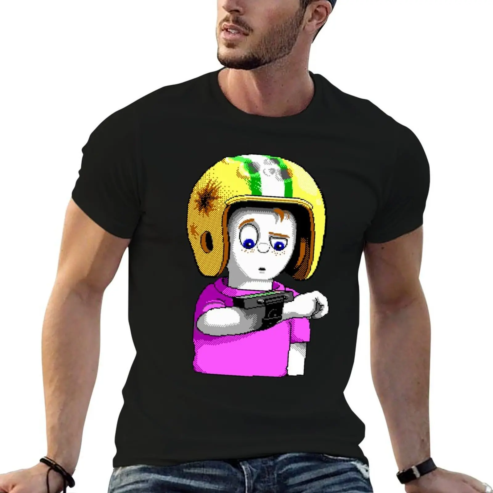 Commander Keen Goodbye Galaxy T-Shirt Stylish Print Short Sleeve Tee