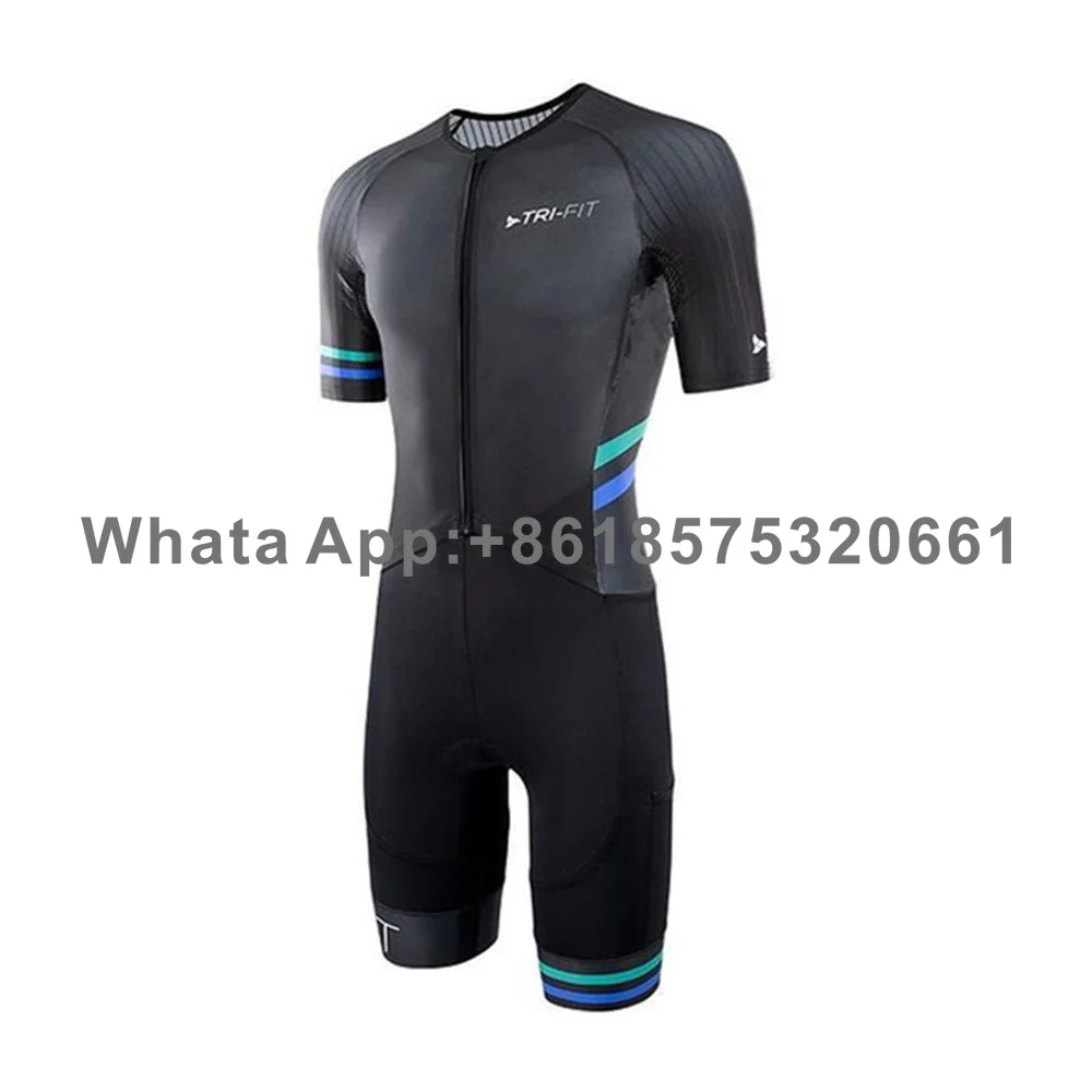 

Hot 2025 Trisuit MEN'S World Triathlon Jumpsuit Summer Skinsuit Swimming Cycling Running Competition Apparel Ciclismo