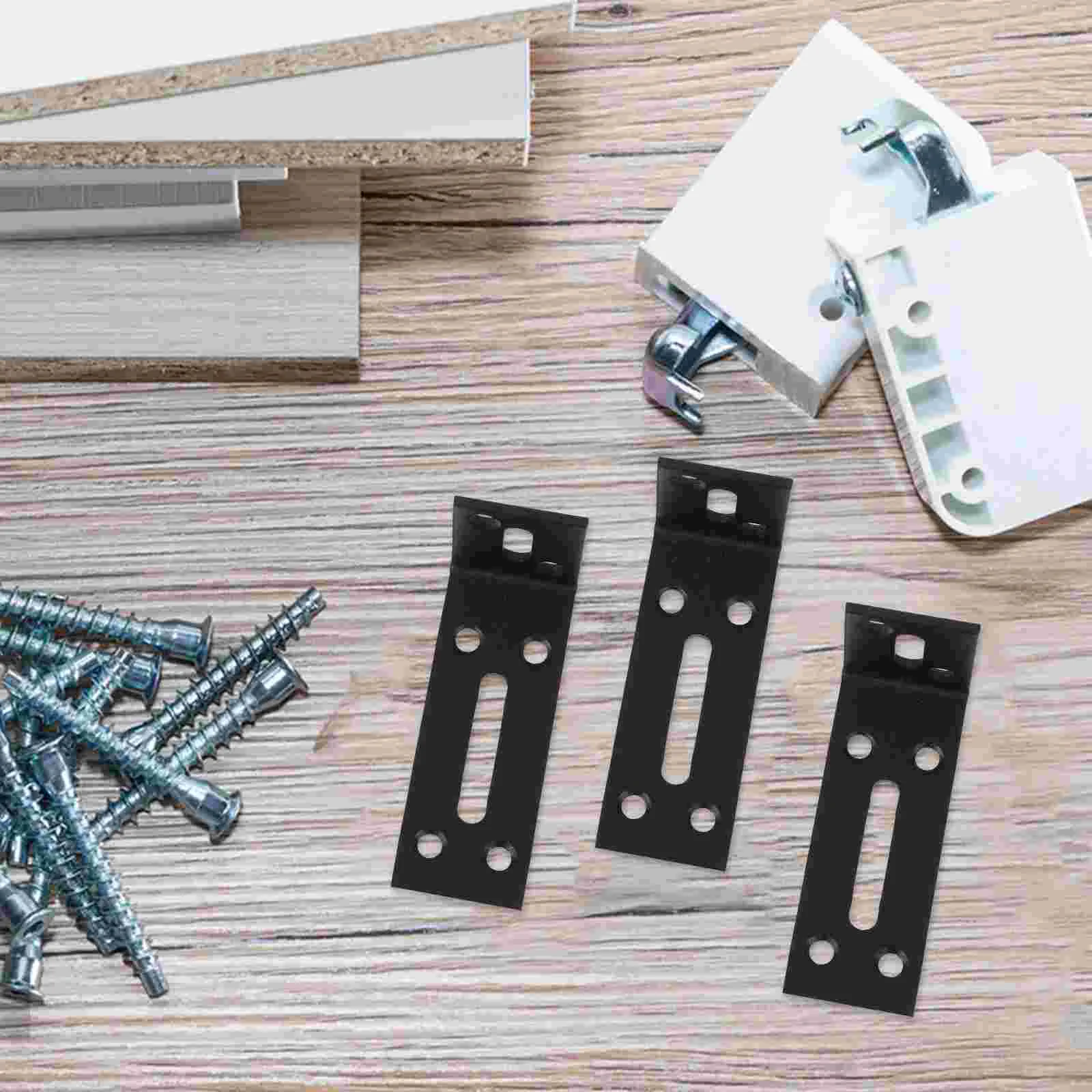 Staffe di supporto per mensola in acciaio inossidabile da 6 pezzi Staffe angolari Montaggio su mensola regolabile per carichi pesanti Hardware di supporto a forma di L destra