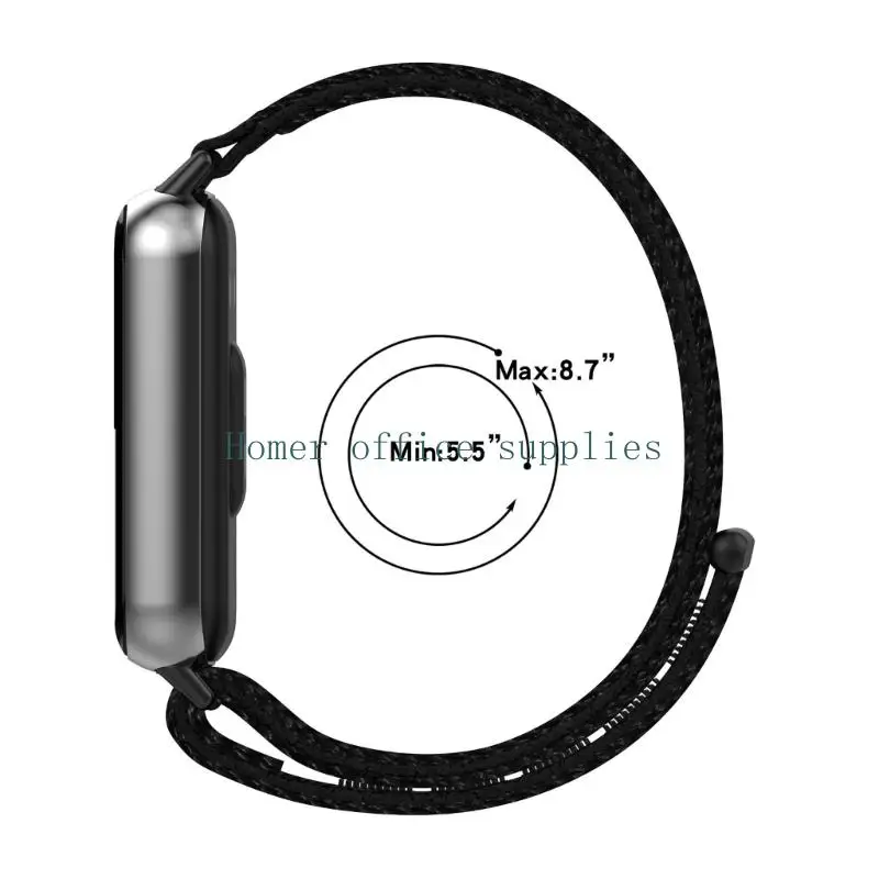 K43B Adjustable Replacement Band with Overlapping Fastener and End Connectors