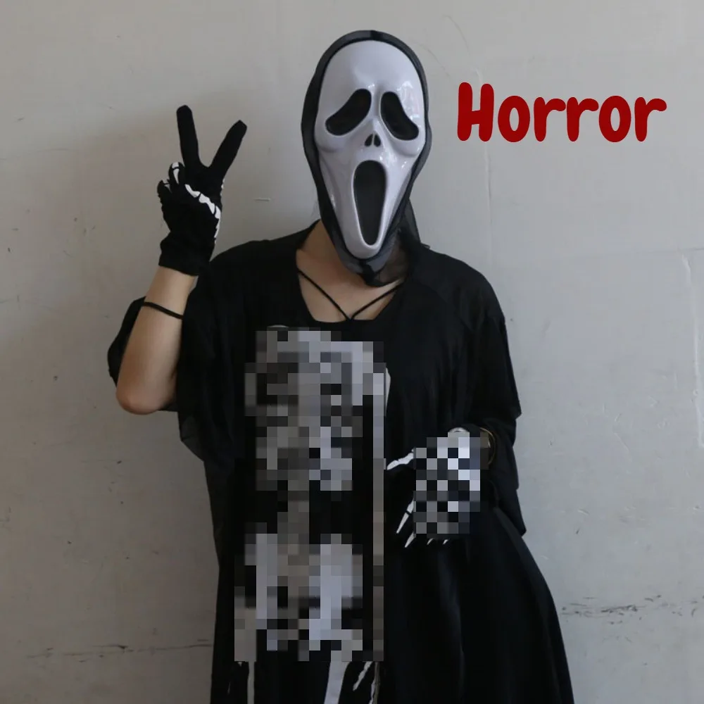 قناع ساحرة الهالوين، قناع رعب، مسامي، مناسب لحفلات الرعب، دعائم لعب الأدوار في الهالوين