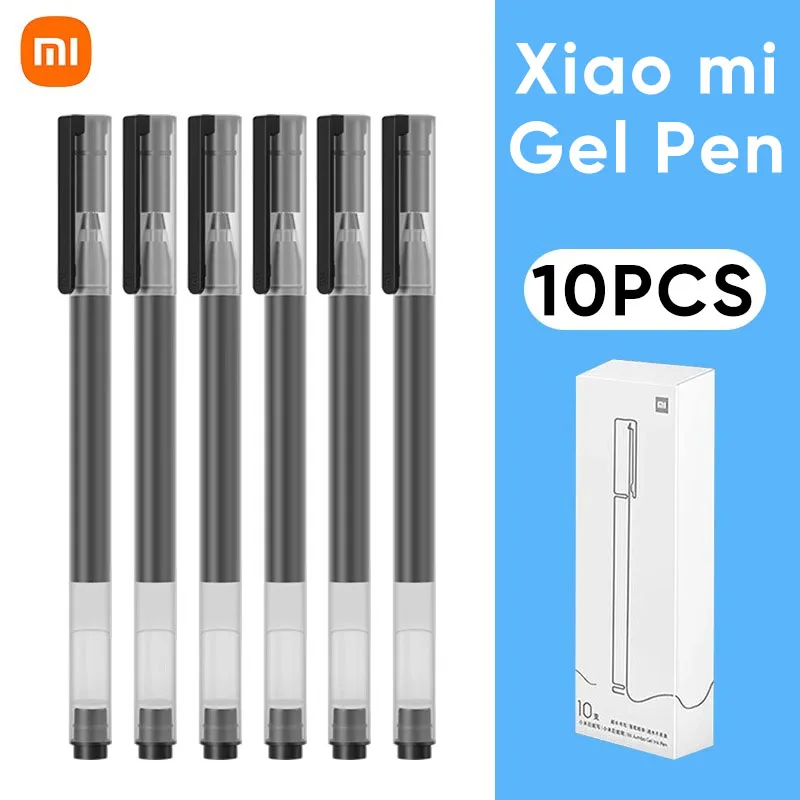 

Xiaomi оригинальная гелевая ручка 0,5 мм супер прочный чернильный маркер 10 шт. фирменная офисная студенческая бизнес шариковая ручка школьная ручка для письма