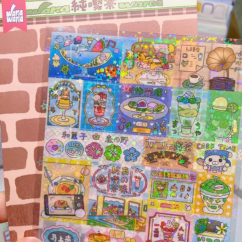 Kawaii Decoration Sticker Scrapbooking Material Ancient Dream Cute Animal Decorative Stickers For Journal Planner DIY Decals