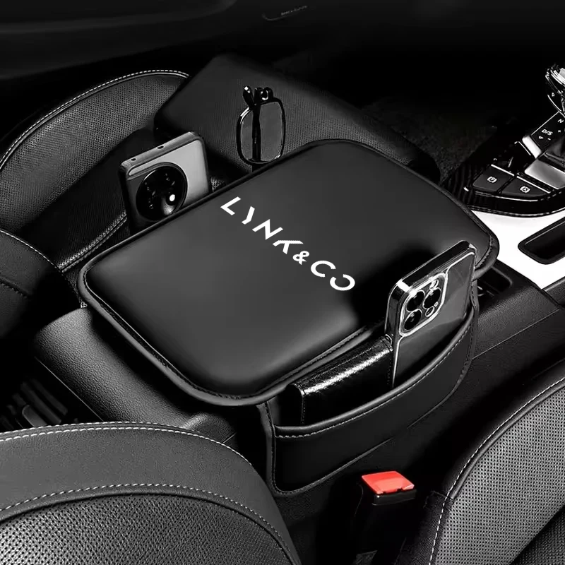 Suitable for Lynk & Co 01 02 03 06 09 Car Leather Armrest Box Anti-Slip Mat All-Season Interior Accessories