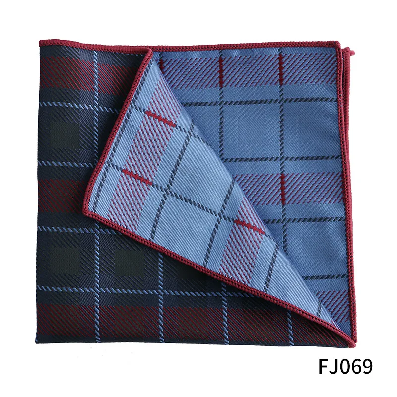 Dot Men Pocket Square Jacquard Woven Design Fashion Red Black Color High Quality Handkerchief Men Women Wedding Dress Suit Gift