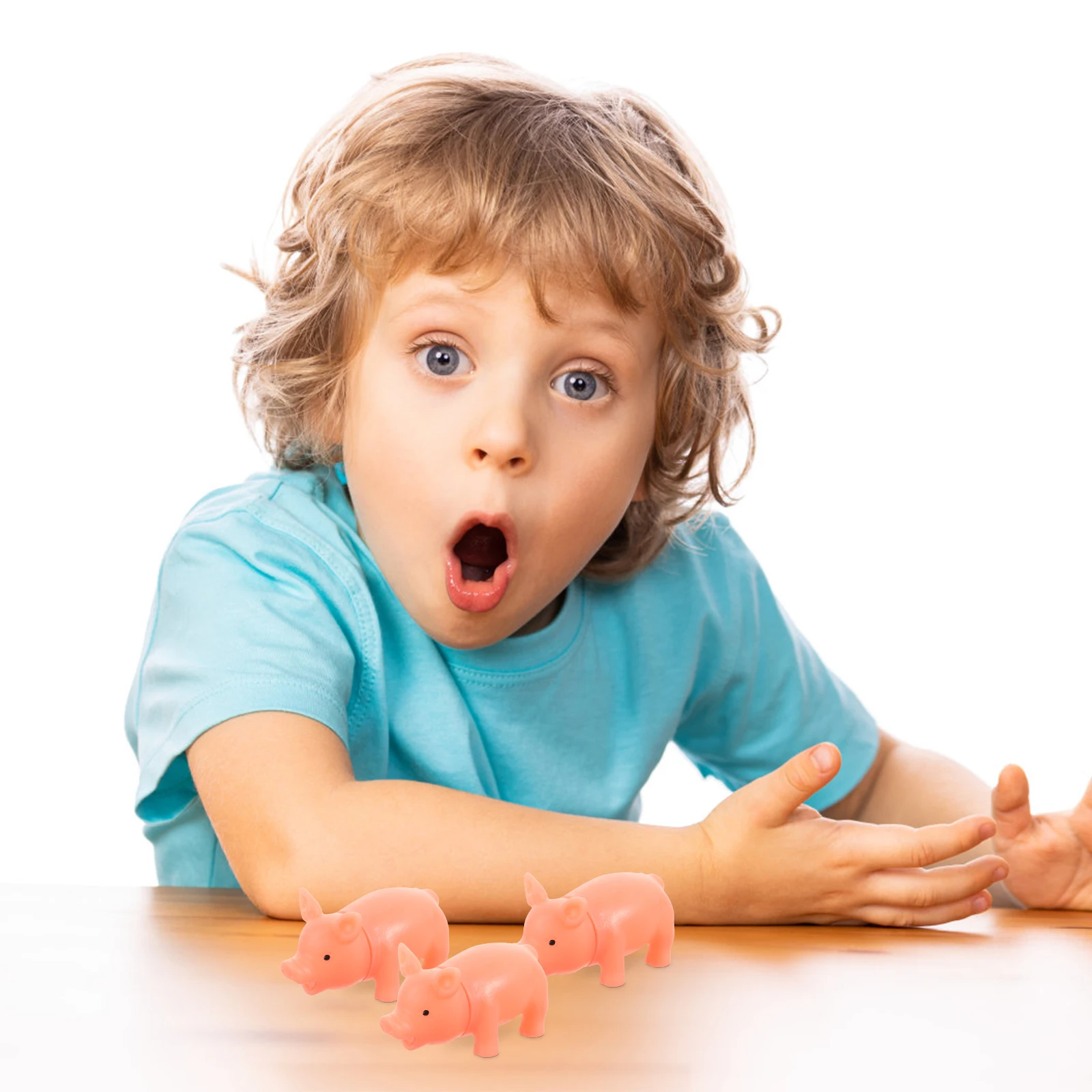 

5 Pcs Pig Toys Stress Interactive Mini Squeaker Squeaky Squishy