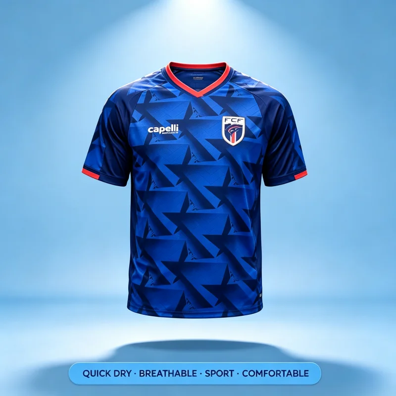 26-27 New Cape Verde Goalkeeper Design Fan Football Shirt Quick Drying Sports Leisure Match Training Men's T-shirt Parent-child