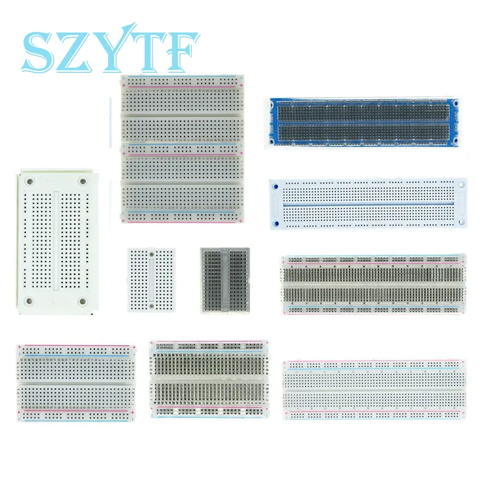 MB-102 MB102 Breadboard 830 Point Solderless PCB Bread Board White/Transparent Test Develop DIY For Arduino