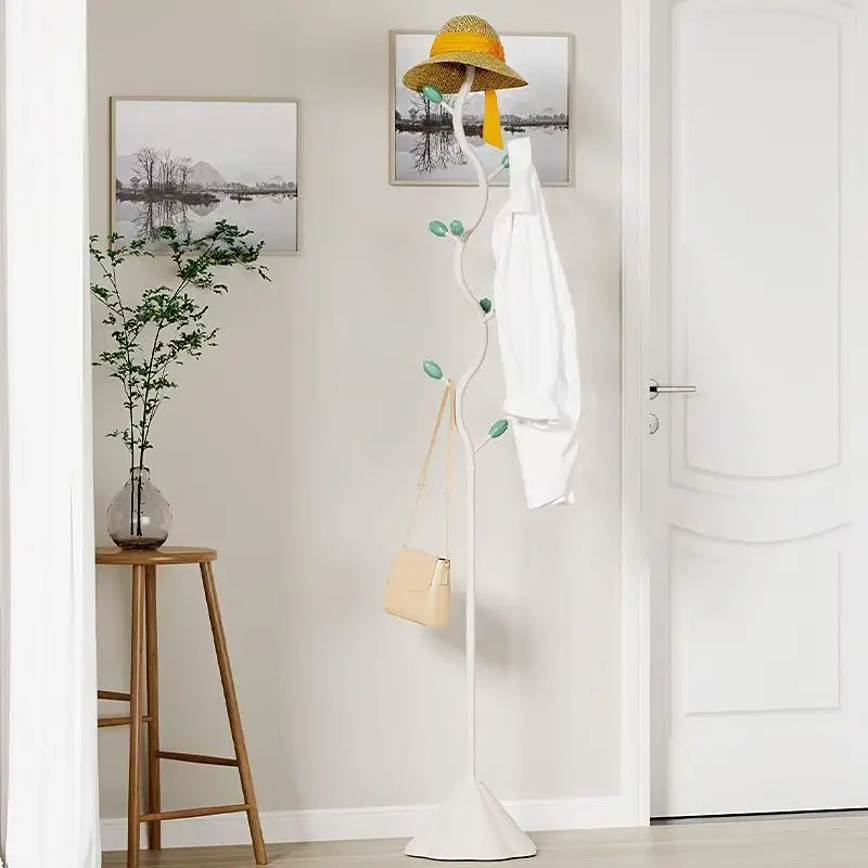 

Italian art hanger coat rack floor-to-ceiling bedroom vertical home simple light luxury hanger indoor clothes living room