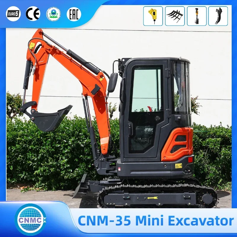 CNMC 3.5 Ton Mini Excavator Hydraulic Mechanical Excavator Loader High-performance Customizable Made in China CE EPA Certified