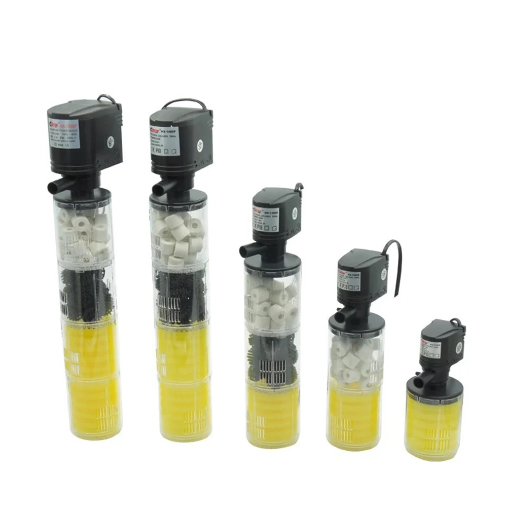 

Fish Tank 3 In 1 Submersible Internal Bio Filter Air Driven Low Noise Oxygen Supply For Freshwater Marine Aquarium Nano