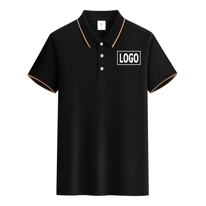 Polo de Serveur avec Logo Personnalisé pour Homme et Femme, Uniforme de Travail pour Restaurant, Hôtel, Café, Polos attribuables, Vendeur d'Aliments, Vêtements, 2024