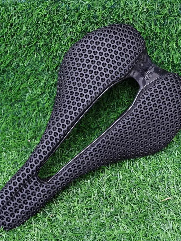 AliExpress 2026 RYET Carbon 3D Printed Bike Saddle, 145mm Light Road MTB Mountain Racing Bicycle Seat Cushion Cycling Seating Accessories