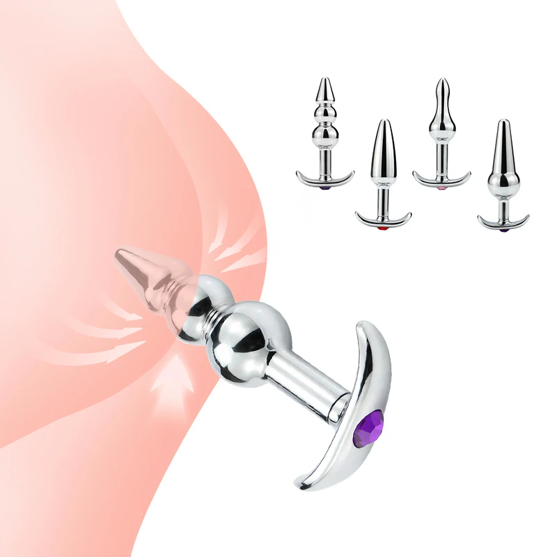 Boat Anchor Metal Anal Plug couple P Spot Stimulator Prostate Massager Butt Plug Wearable Sex Toys for Men and Women Anal Dildo
