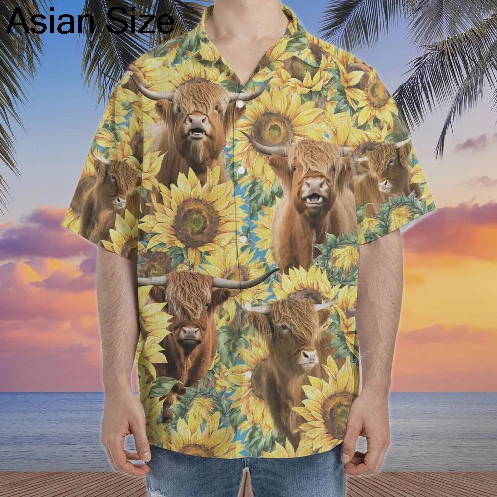 Camisa havaiana legal com botões de vaca leiteira, amante de vaca, presentes divertidos de animais de fazenda, roupa exclusiva de merch de vaca leiteira, tops de praia de verão