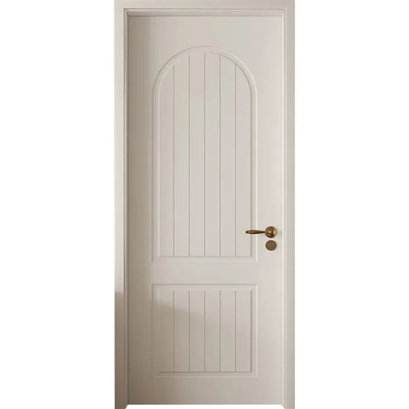 Bedroom door French retro interior paint flat open room solid wood composite factory direct sales cream wind kitchen
