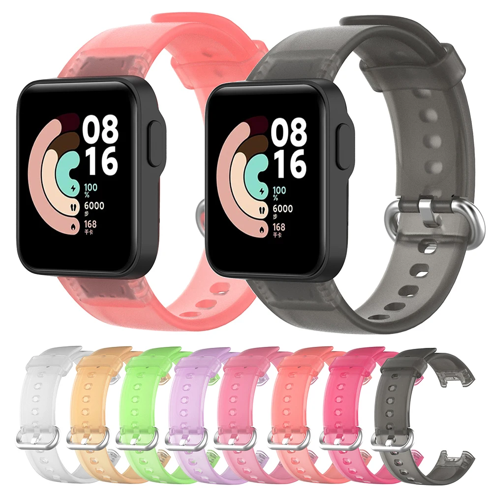Correa translúcida de TPU para Xiaomi Mi Watch Lite, pulsera para Redmi Watch Band