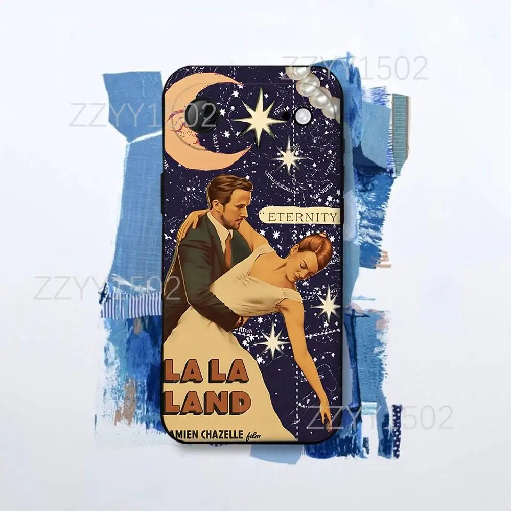 Чехол для телефона L-LaLaLand Movie для iPhone 17,16,15,14,13,12,Pro,Max,Plus,E,SE4,Air,Mini Black Funda Shell