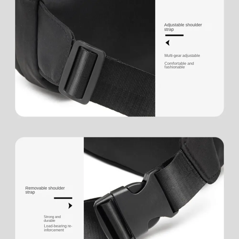 Oxford Cloth Multifunctional Waist Bags Trendy Stylish Crossbdoy Chest Bag Lightweight Casual Women Running Pouch Belt