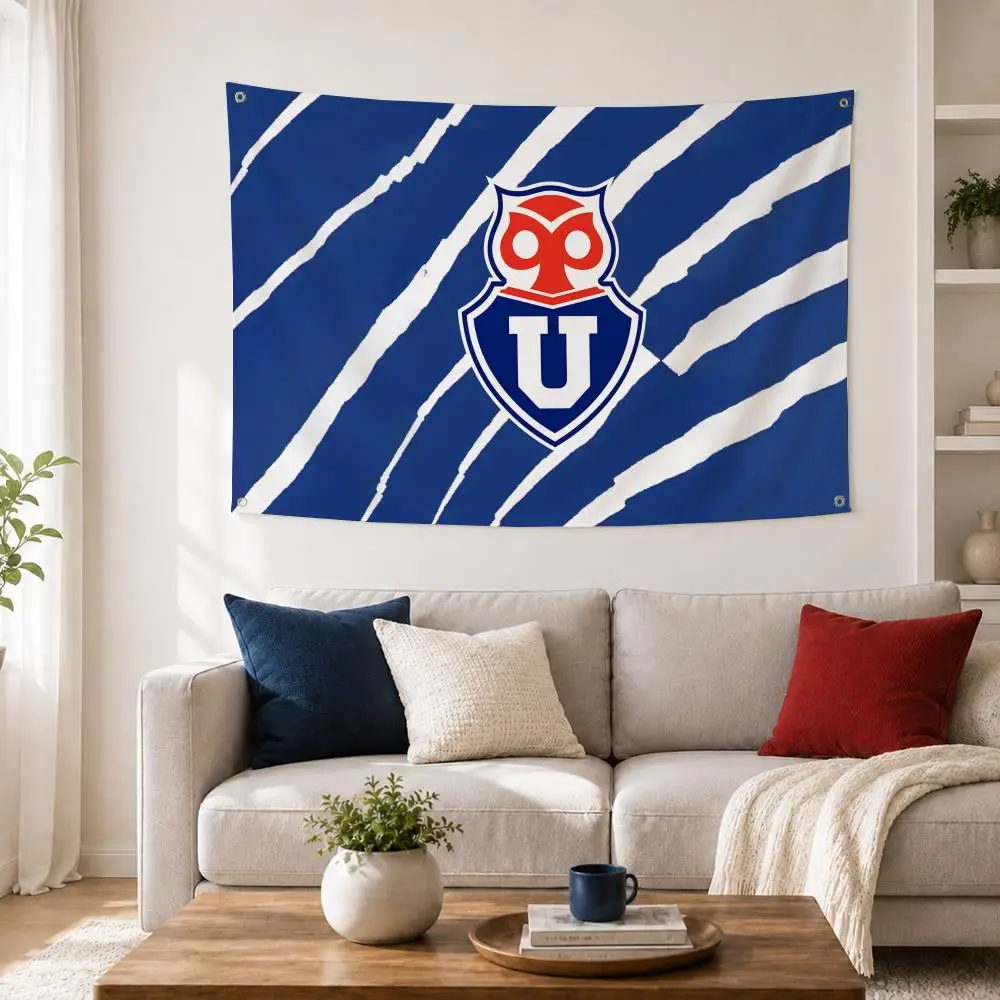 Banderas del Club de Fútbol de la Universidad de Chile para el Hogar, Bandera de Pared para Dormitorio, Pancarta Artística para Conciertos al Aire Libre