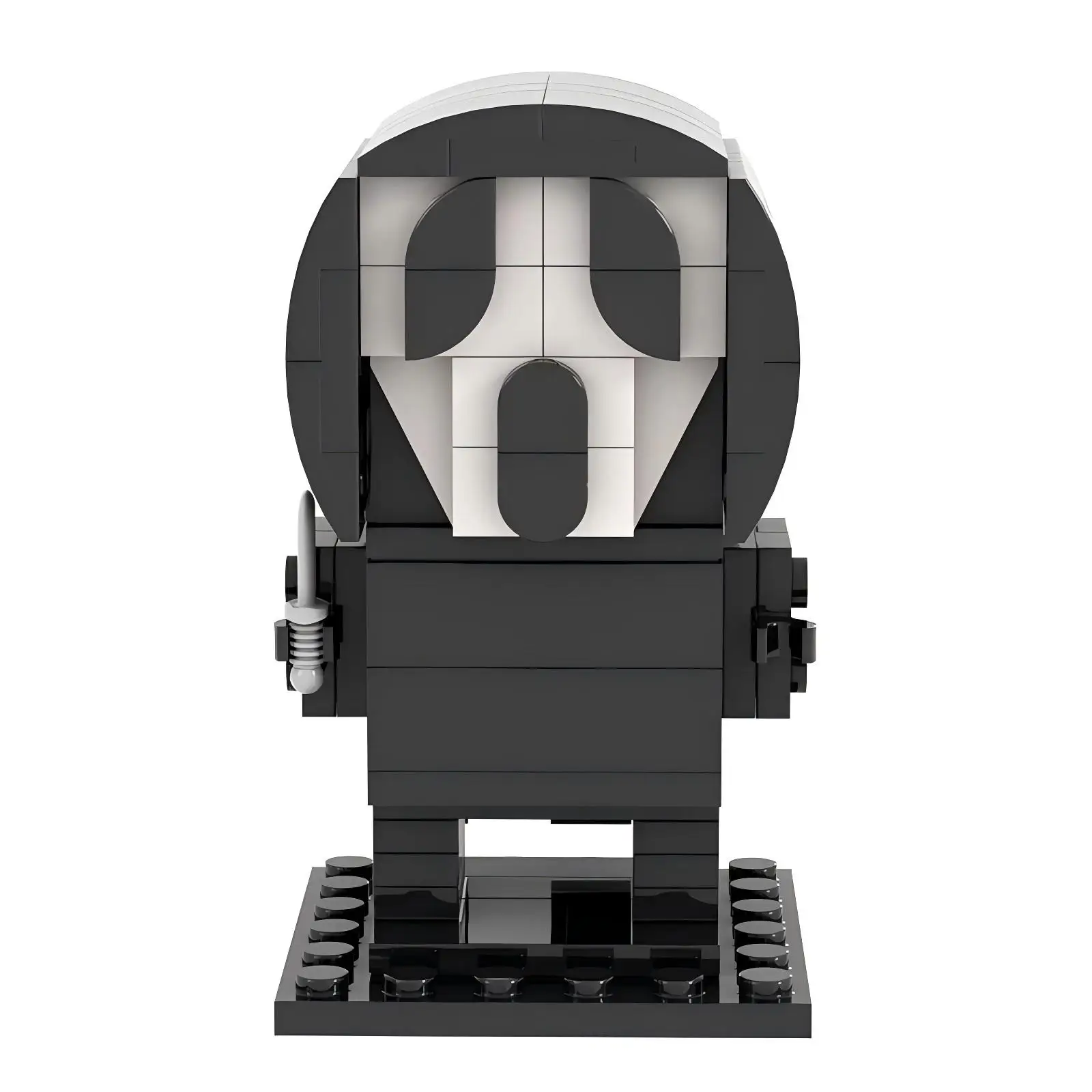 

MOC Classic Horror Movie Action Figures Brickheadz Building Blocks Kit Scream Loudly Ghost Face Doll Model Kid Toy Birthday Gift