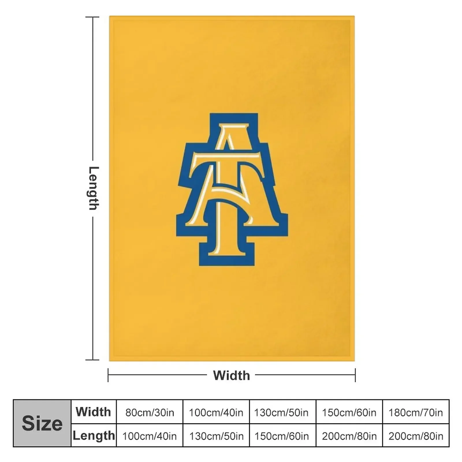 The A&T Aggies Team Throw Blanket Sofa Throw Sleeping Bag Luxury Thicken Blankets