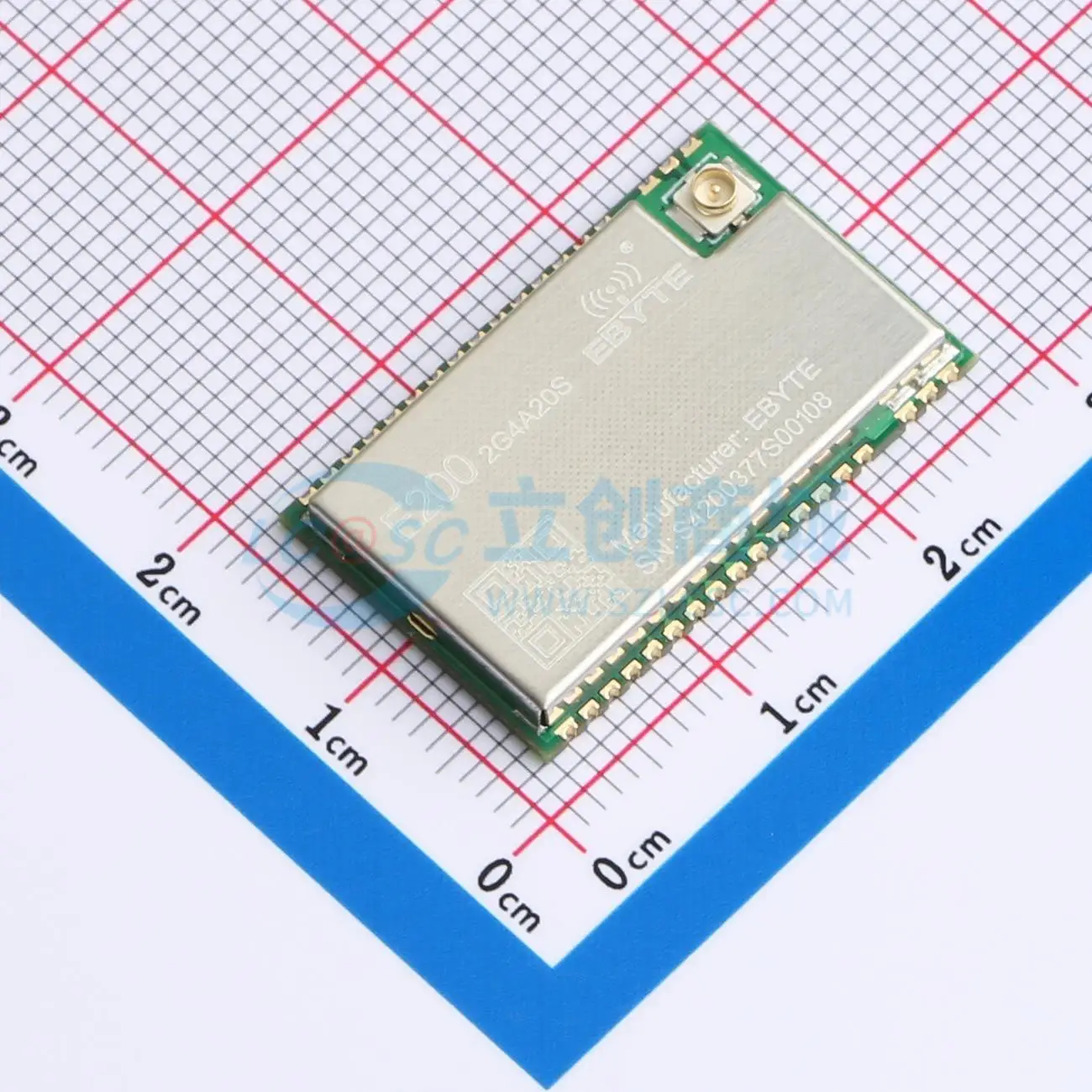 2pcs E200-2G4A20S SMD 26x16mm transceiver GFSK 20dBm RF Wireless Communication Module for Smart Home System
