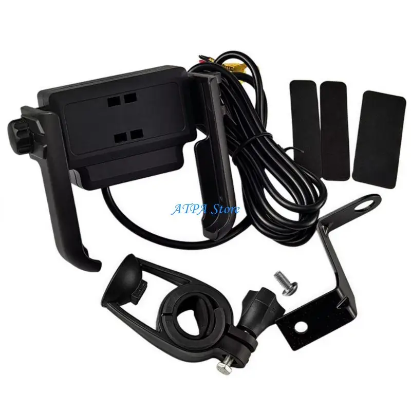 

U13C Secure Grip Charging Phone Mount Support for Motorcycle and Electric Bike Safety
