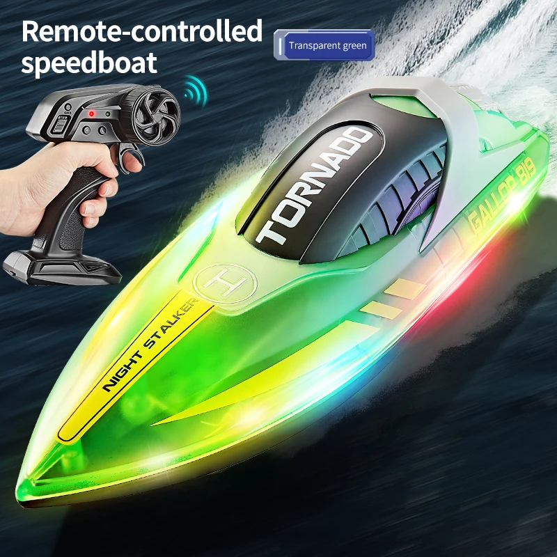 HJ819 RC Boat 2.4Ghz 15km/h High-Speed Remote Control Racing Ship