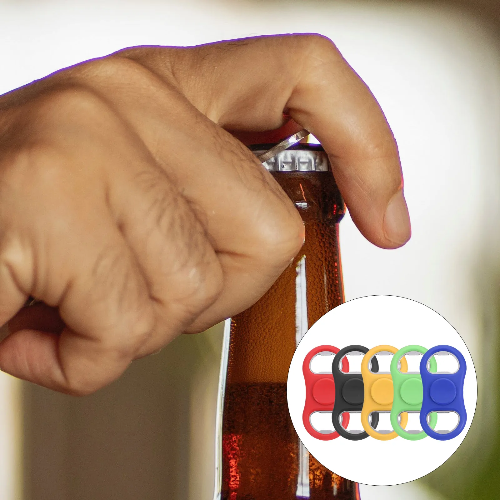 

5pcs Manual Rotation Beverage Portable Party Favors Beer For Wedding Hostess Groomsmen Travel Lovers Soda Bottle Opener Reusable