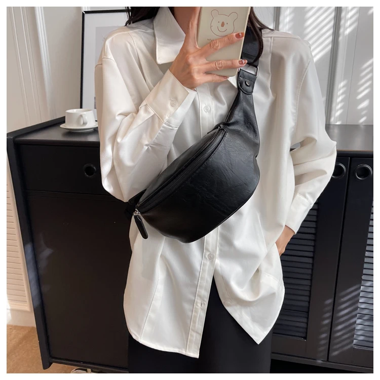 Luxury Soft Leather Women Messenger Bags Solid Color Ladies Shoulder Crossbody Bag Casual Simple Female Hobos Purses and Handbag