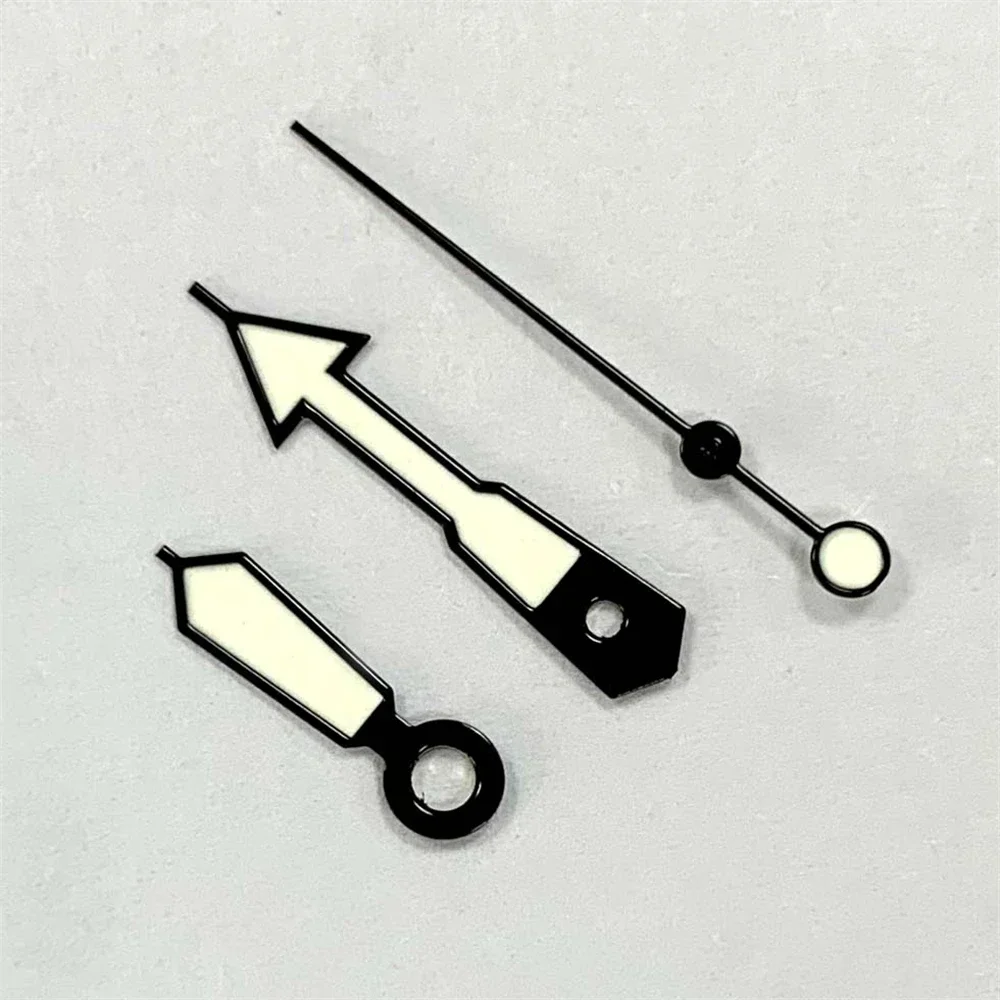 녹색 발광 포인터 화살표 시계 핸드 실버, 블랙, NH35, NH36, 4R, 7S 무브먼트, NH35 핸드, 8.5mm, 12mm, 12.5mm, 신제품 DIY