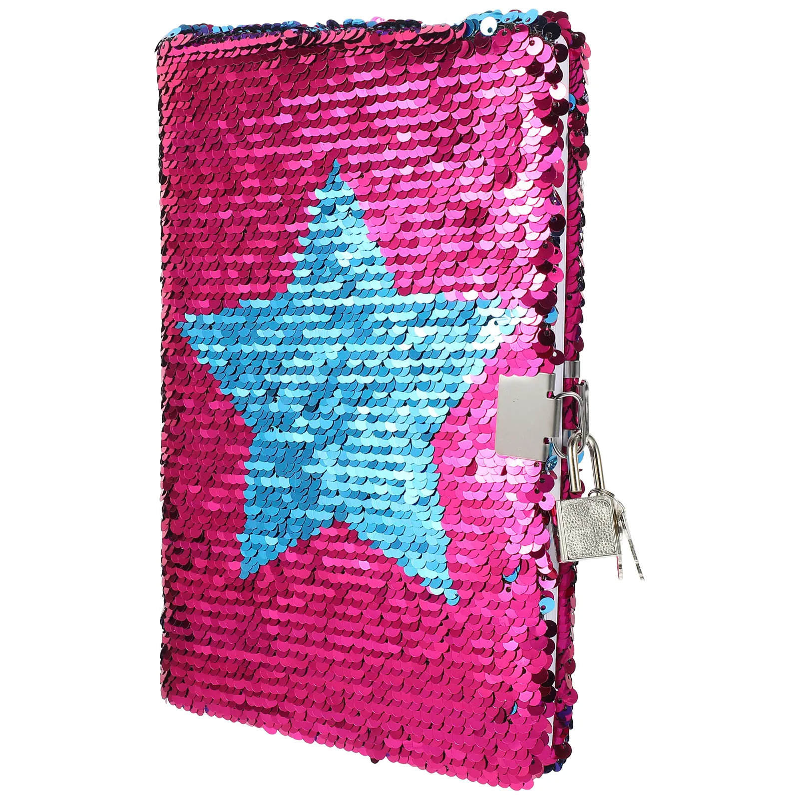 

Sequin Notebook Glitter Notebooks Decorative Kids Diary Lovely Notepad Children Writing Grid Horizontal Reversible Creative