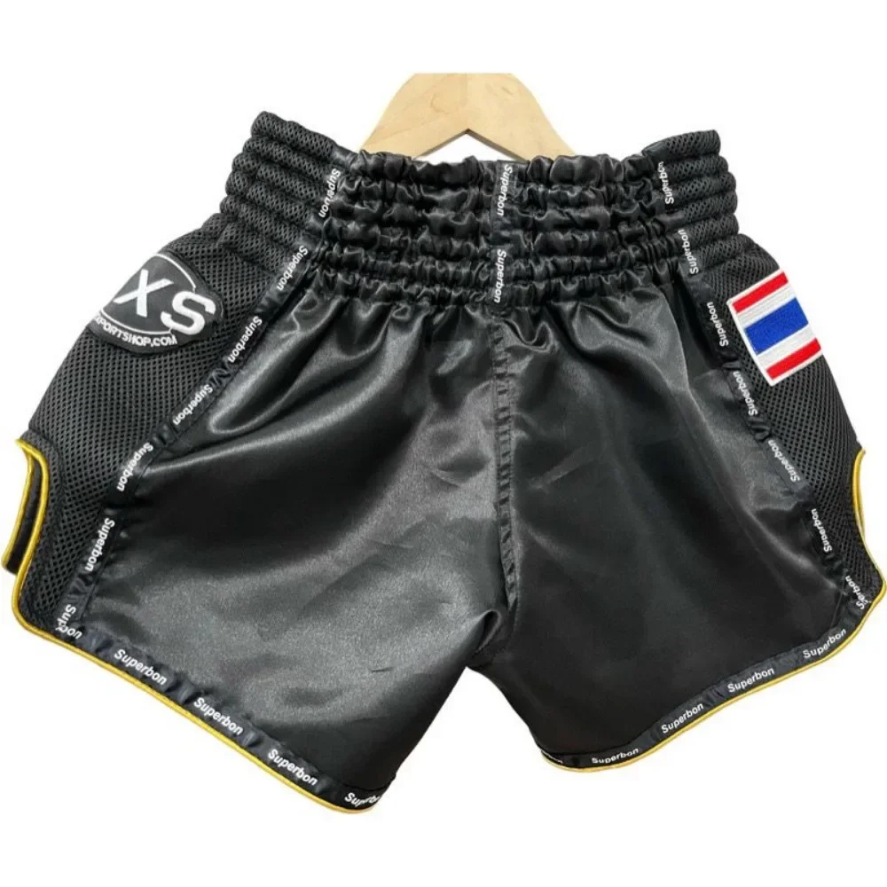 Original Training Muay Thai Gym Fighting Shorts Fitness Combat Sports Pants Embroidery Style Boxing Shorts Sweat Pants