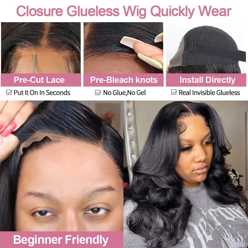 250% Geen lijm 13x4 HD Transpa - Pre Parted 13X4 Lace Front Bob Wig recensie en prijs