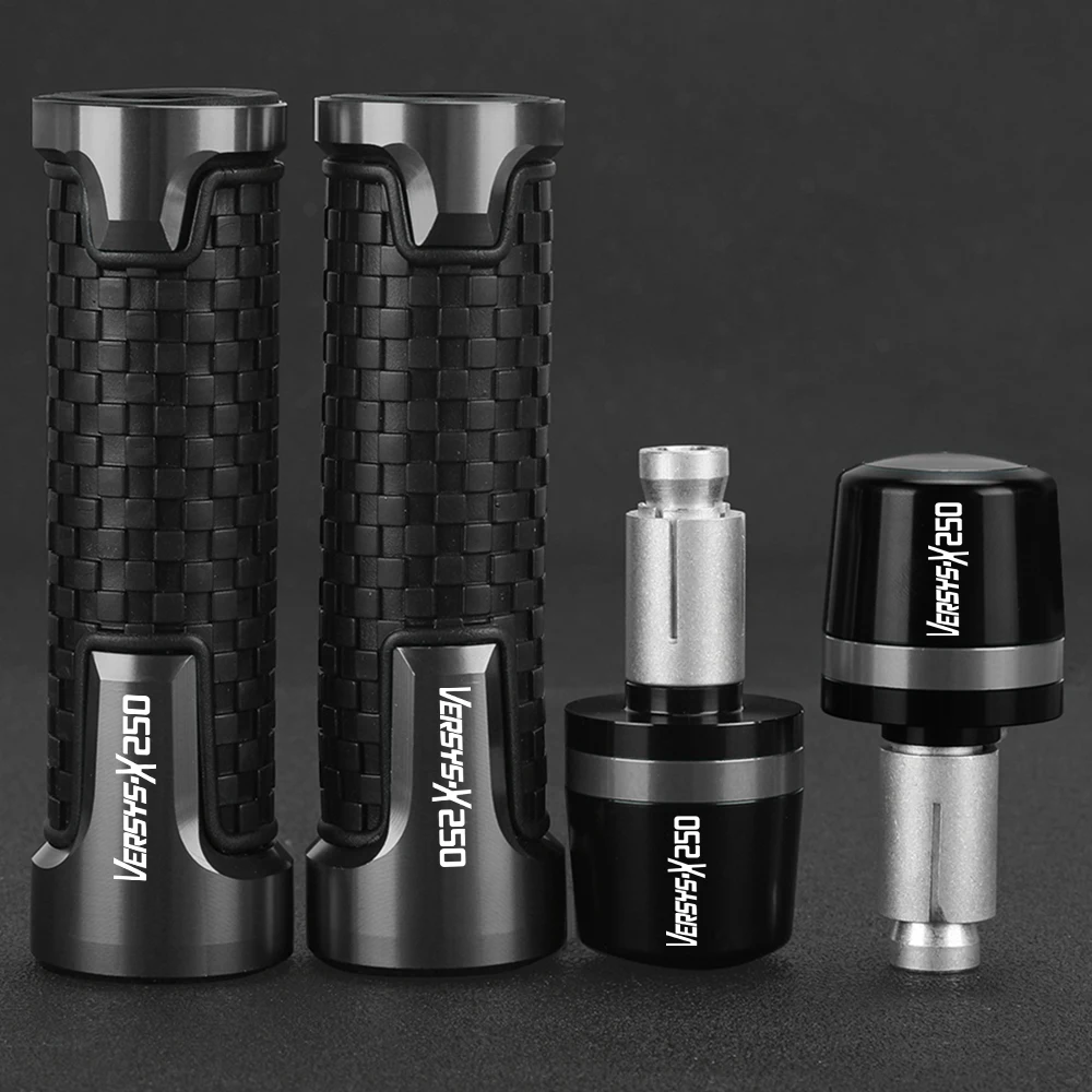 Motorcycle 7/8'' Handlebar Grips Handle Bar End Weights FOR KAWASAKI VERSYS-X 250 VERSYS-X250 VERSYS X 250 2017-2022 2023 2024