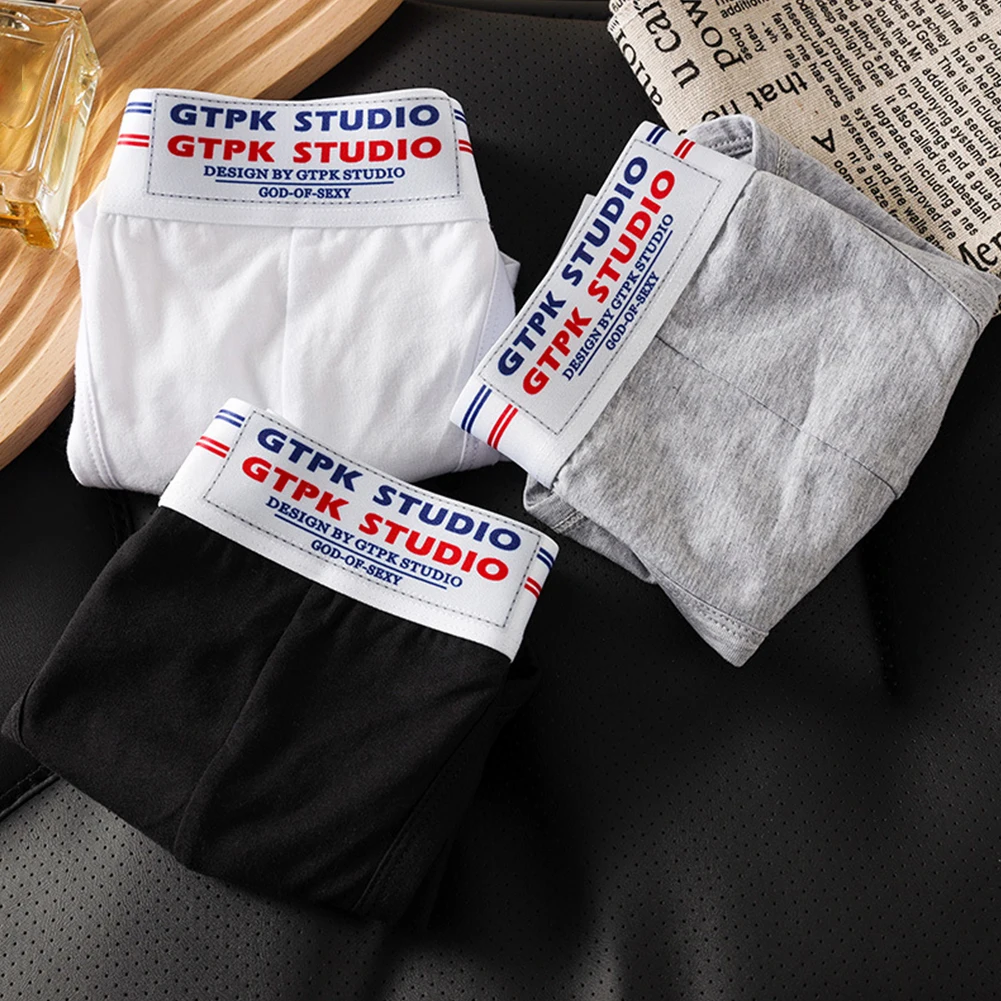 

Удобное нижнее белье, мужские трусы из смеси хлопка из 90% хлопка, U-образная выпуклая сумка, нижнее белье, мужские треугольные трусы с низкой талией